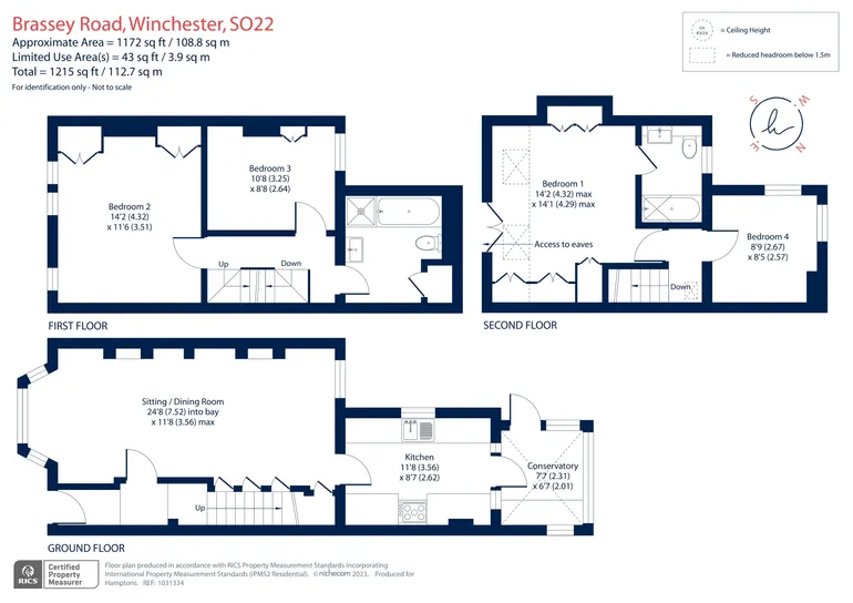 Floorplan 1 for Brassey Road Winchester SO22