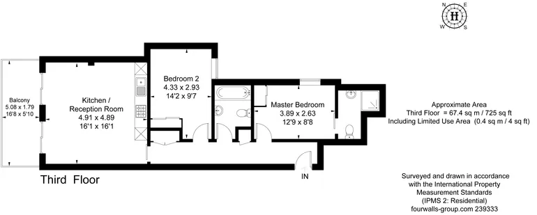 Floorplan 1 for Hermes House, Blackfriars Road, SE1
