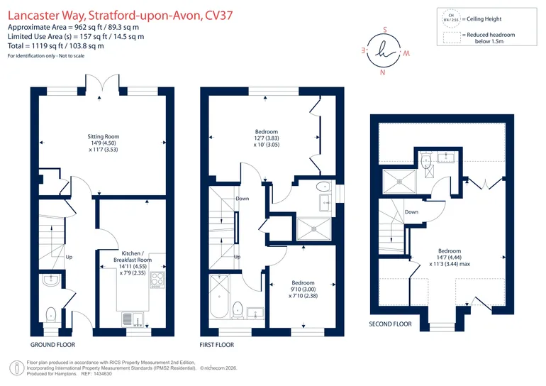 Floorplan 1 for Lancaster Way Stratford-upon-Avon CV37