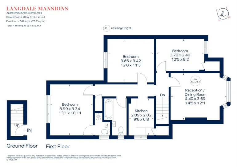 Floorplan 1 for Thornton Road London SW12
