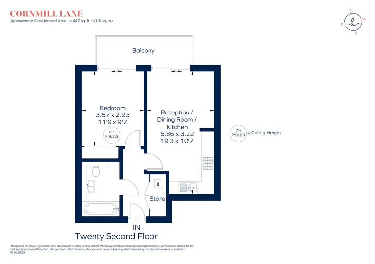 Floorplan 1 for Sienna Alto Cornmill Lane London SE13