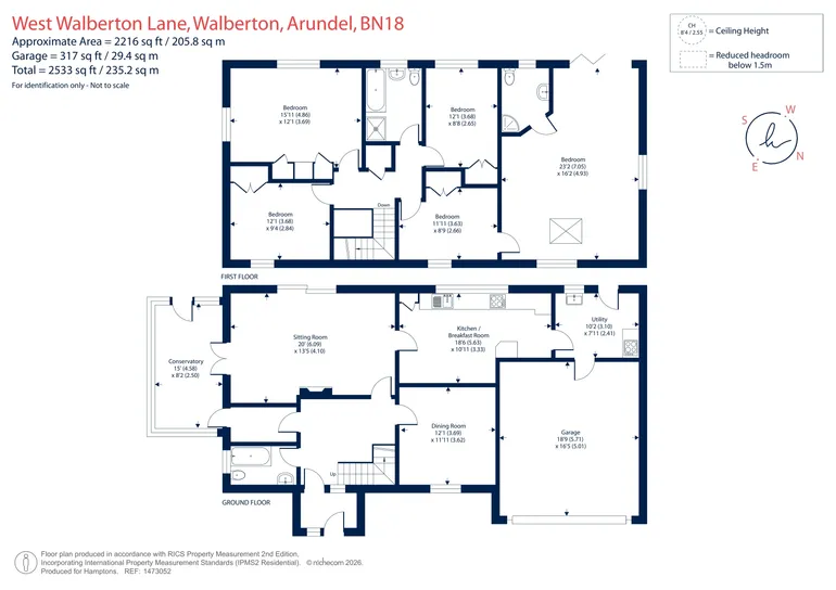 Floorplan 1 for West Walberton Lane, Arundel, BN18