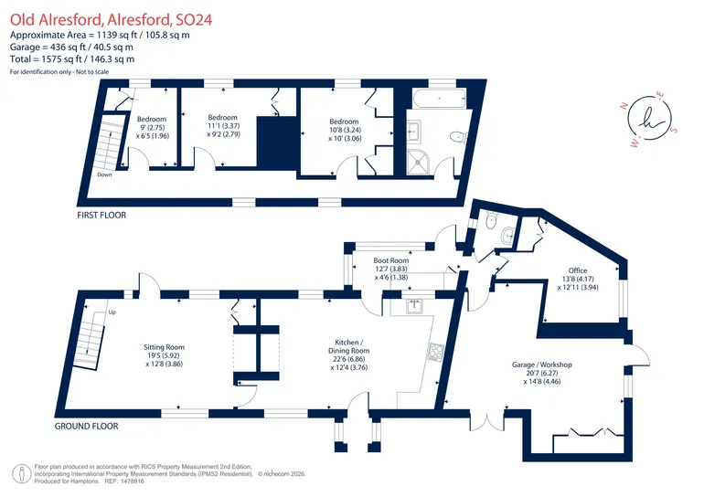 Floorplan 1 for Old Alresford, Alresford, SO24