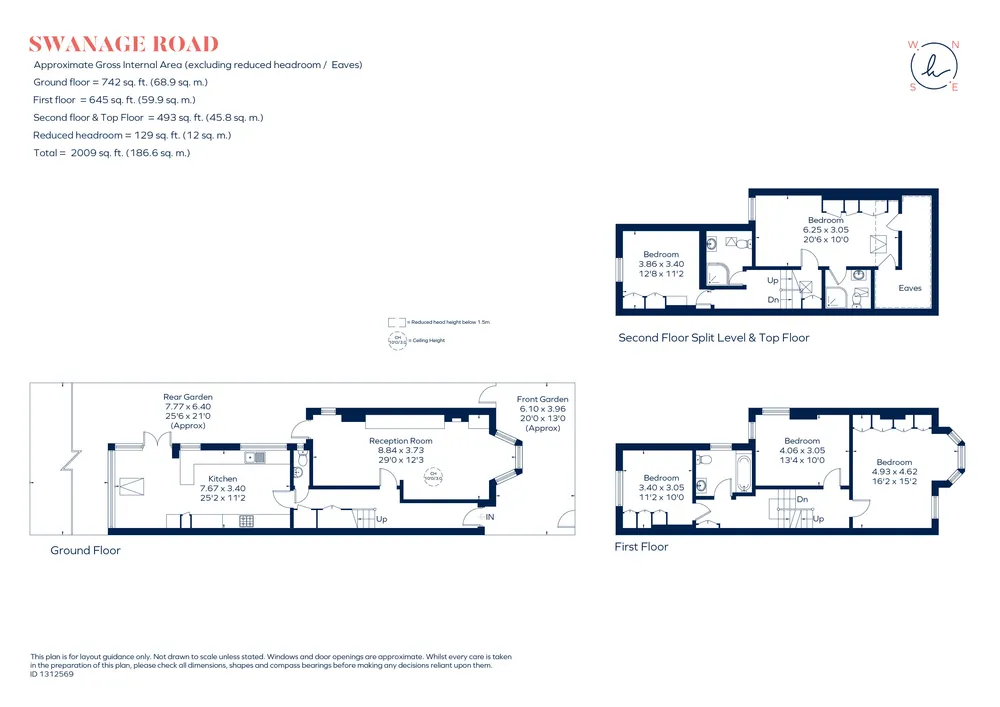 Floorplan for Swanage Road, London, SW18