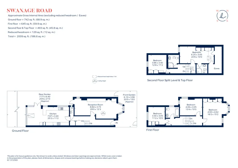 Floorplan 1 for Swanage Road, London, SW18