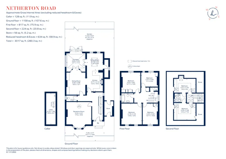 Floorplan 1 for Netherton Road, Twickenham, TW1