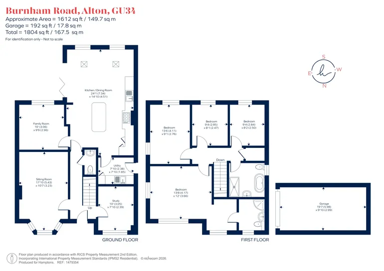 Floorplan 1 for Burnham Road, Alton, GU34