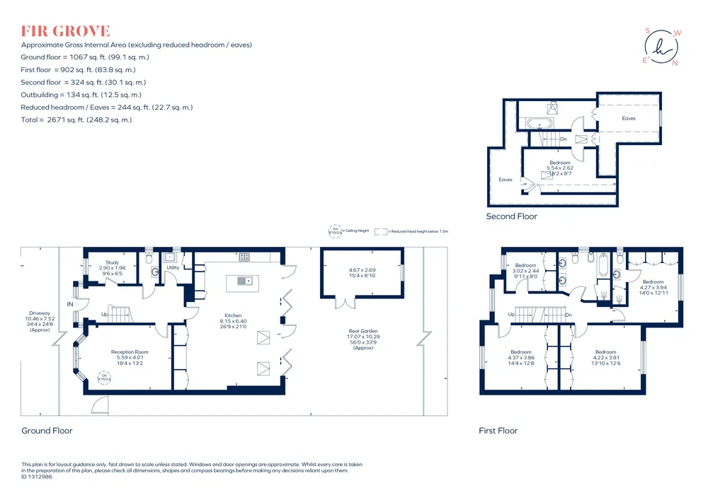 Floorplan for Fir Grove, New Malden, KT3