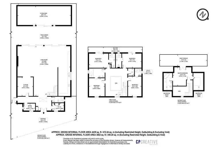Floorplan 1 for Plot 5 Pipers Green Lane, Edgware, HA8