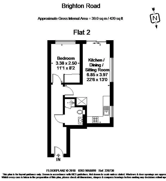 Floorplan 1 for Brighton Road Horsham RH13