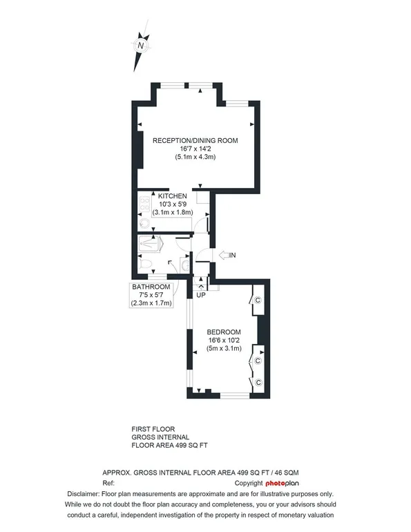 Floorplan 1 for Fleet Road London NW3