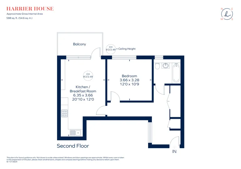Floorplan 1 for Antoinette Close Kingston Upon Thames KT1