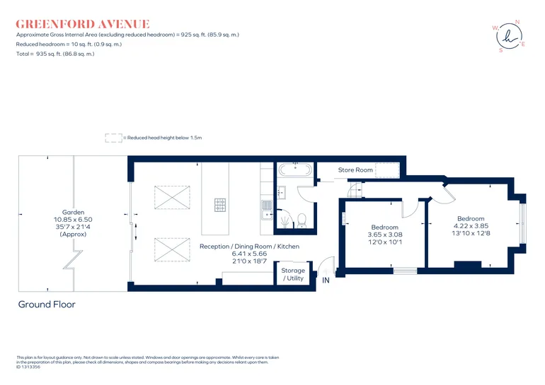 Floorplan 1 for Greenford Avenue, Hanwell, W7