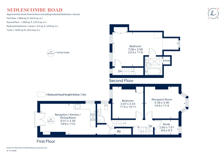 Floorplan 1 for Sedlescombe Road, London, SW6