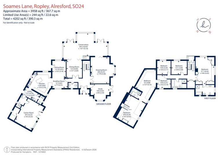Floorplan 1 for Soames Lane, Alresford, SO24