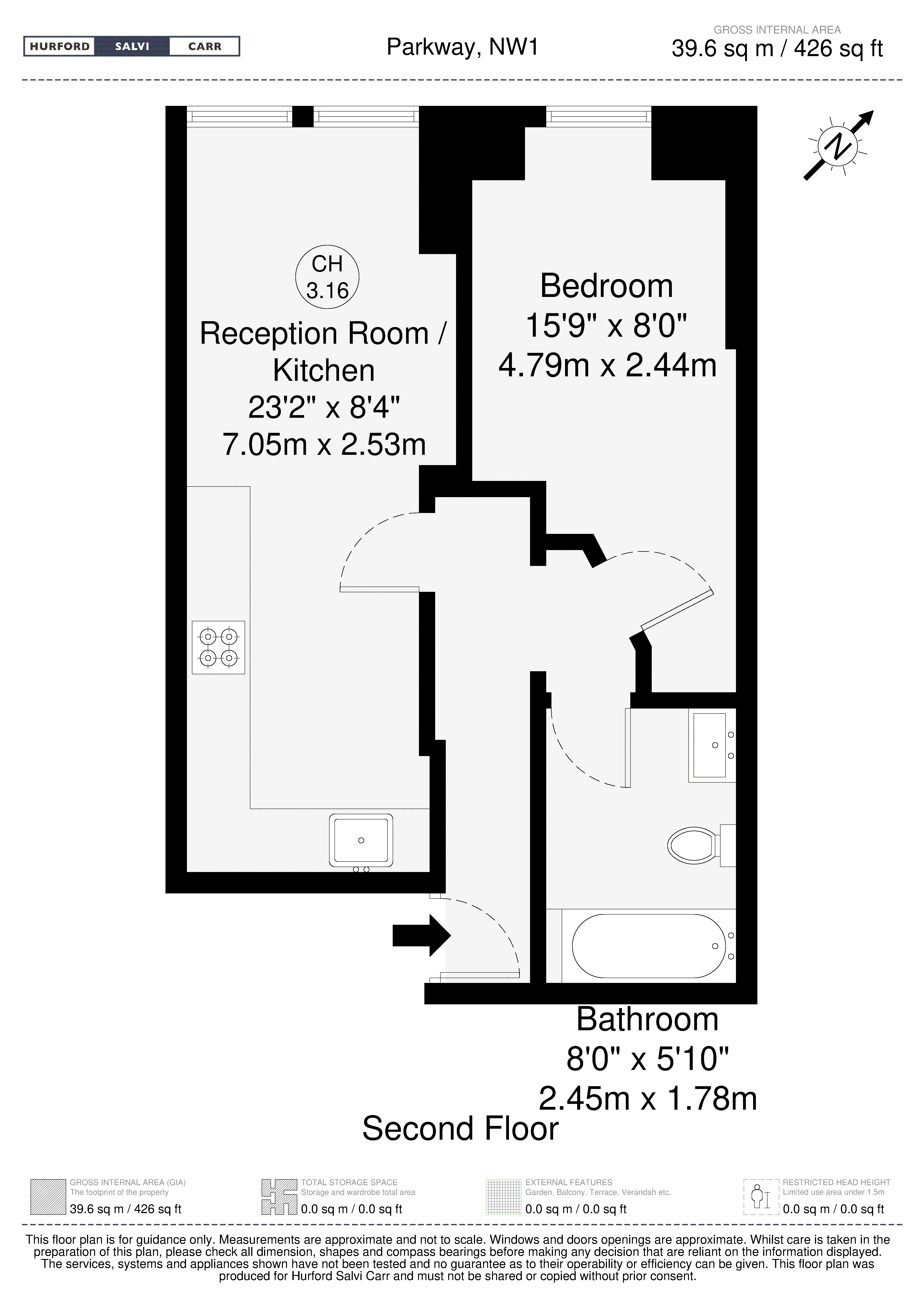 25 Parkway, Camden, NW1 floorplan