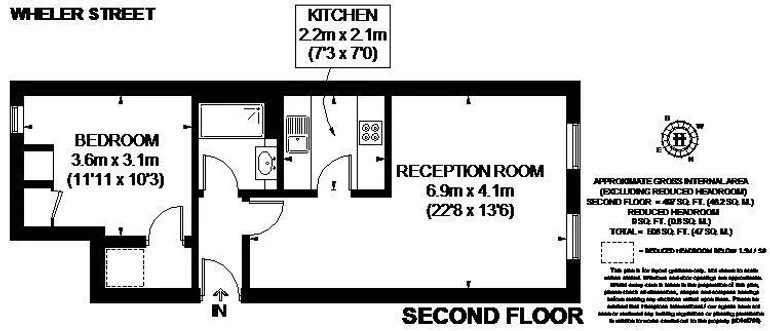 Floorplan 1 for Wheler Street London E1