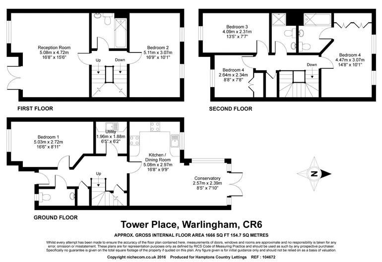 Floorplan 1 for Tower Place Warlingham CR6