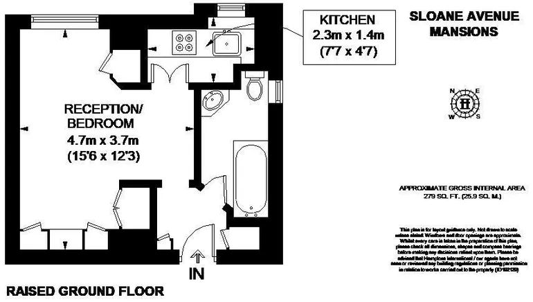 Floorplan 1 for Sloane Avenue Sloane Square SW3