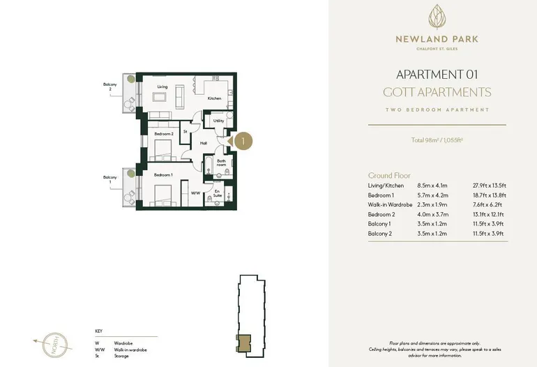 Floorplan 1 for Gott Place, Chalfont St. Giles, HP8