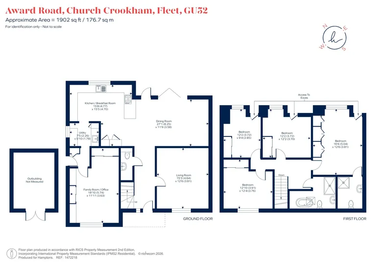 Floorplan 1 for Award Road, Fleet, GU52