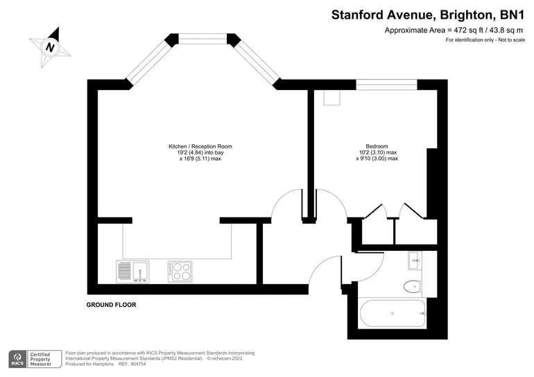 Floorplan 1 for Stanford Avenue, Brighton, BN1