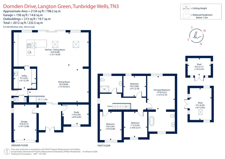 Floorplan 1 for Dornden Drive, Tunbridge Wells, TN3