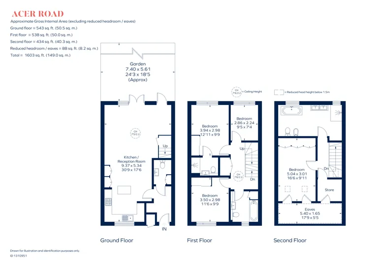 Floorplan 1 for Acer Road, London, E8