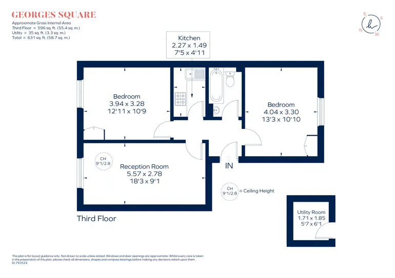 Floorplan 1 for St George's Square, London, SW1V