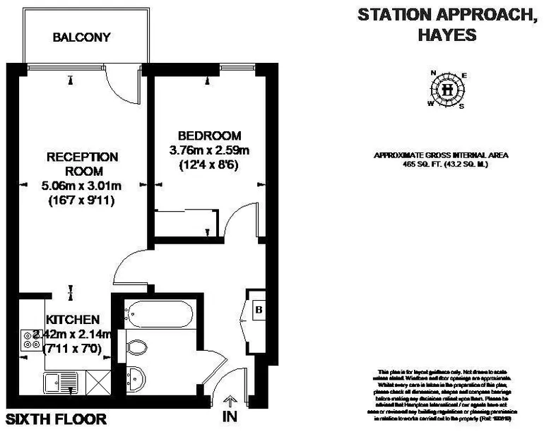Floorplan 1 for High Point Village Hayes UB3