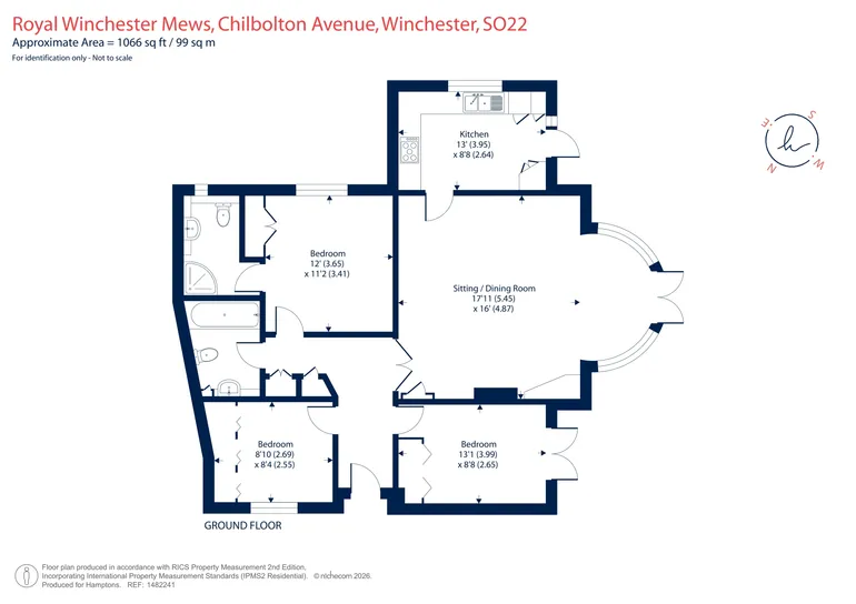 Floorplan 1 for Chilbolton Avenue Winchester SO22