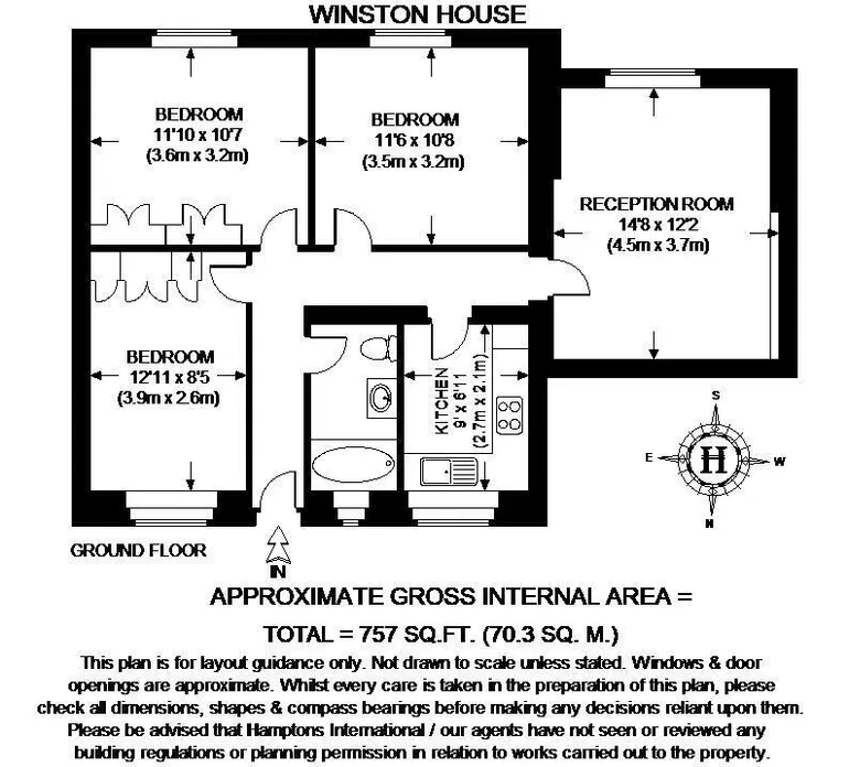 Floorplan 1 for Halton Road London N1