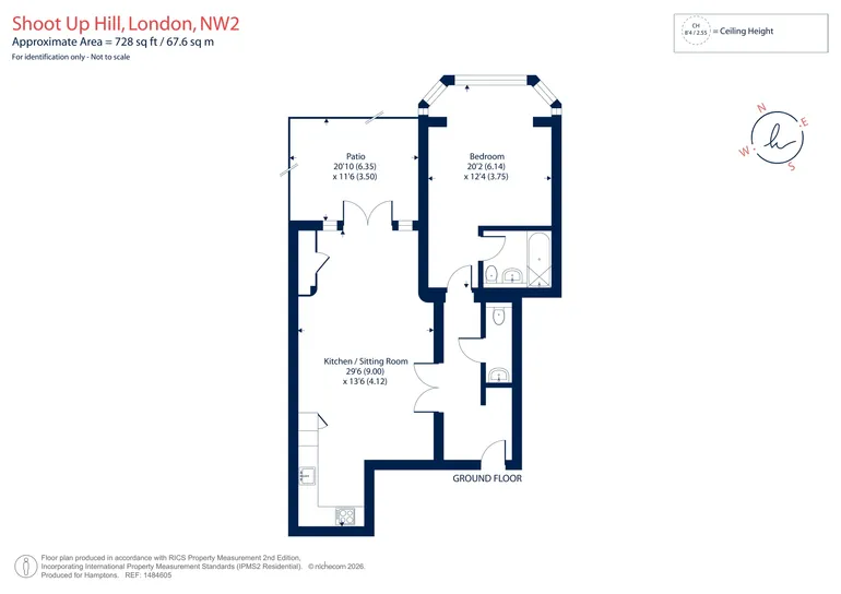 Floorplan 1 for Shoot Up Hill London NW2