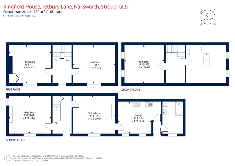 Floorplan 1 for Tetbury Lane Stroud GL6