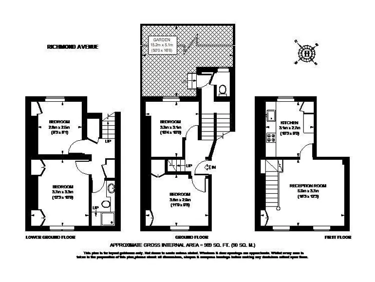 Floorplan 1 for Richmond Avenue London N1