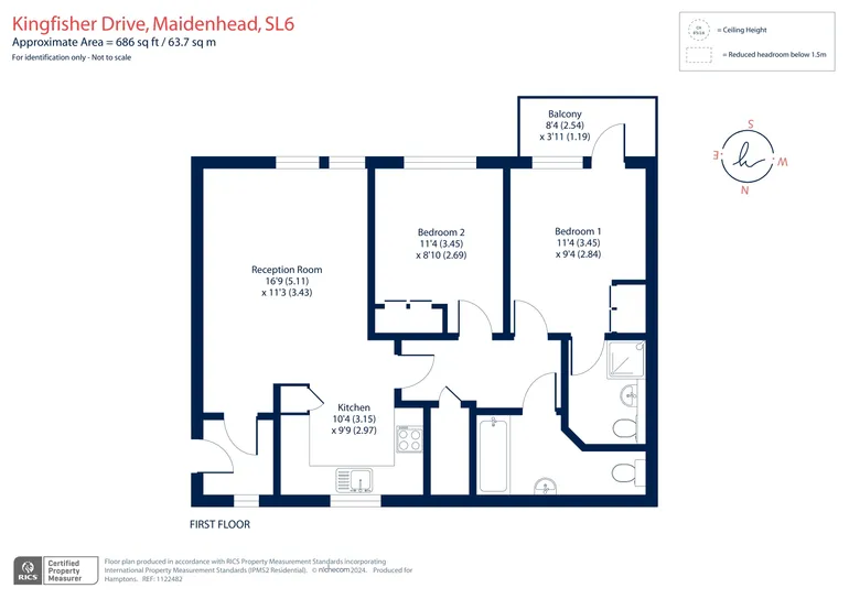 Floorplan 1 for Kingfisher Drive Maidenhead SL6