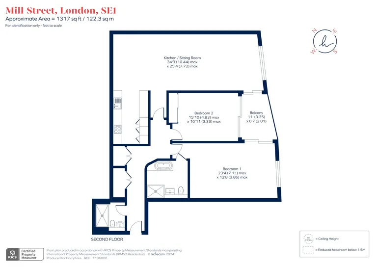 Floorplan 1 for St Saviours Wharf, Shad Thames, SE1