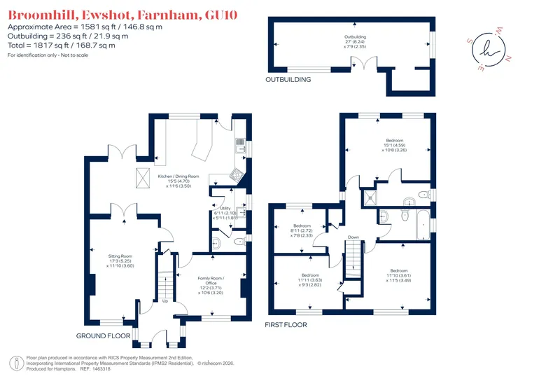 Floorplan 1 for Broomhill, Ewshot, GU10