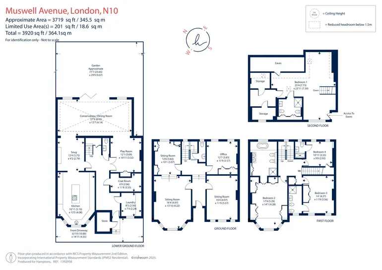 Floorplan 1 for Muswell Avenue, London, N10