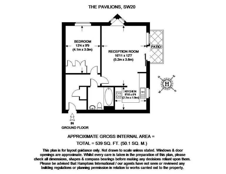 Floorplan 1 for Greenview Drive Raynes Park SW20