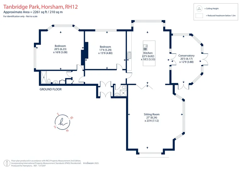 Floorplan 1 for Tanbridge Park Horsham RH12