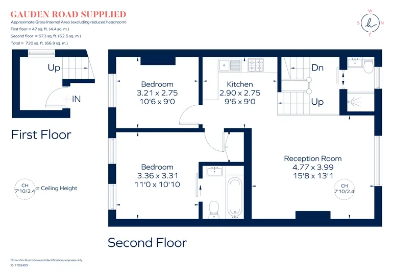 Floorplan 1 for Gauden Road London SW4