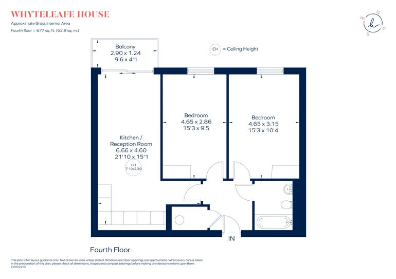 Floorplan 1 for Well Farm Road Whyteleafe CR3