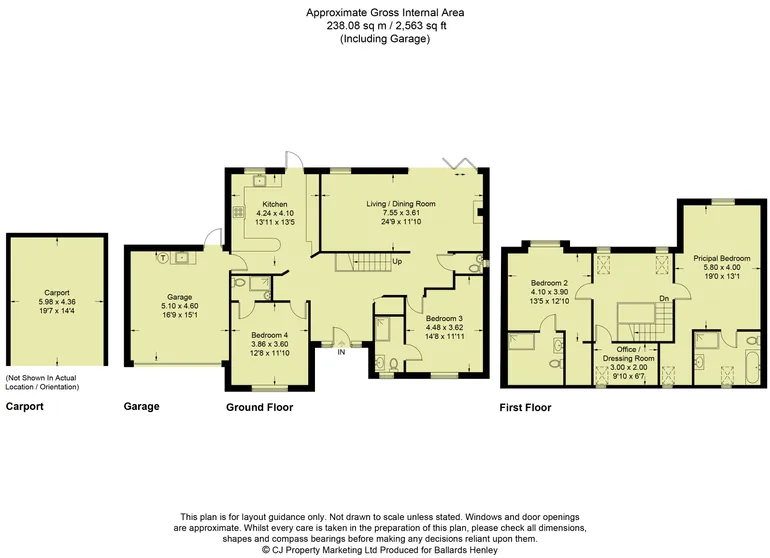 Floorplan 1 for Daws Hill Lane, High Wycombe, HP11