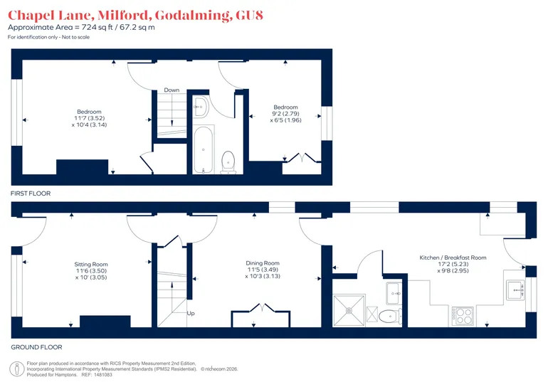 Floorplan 1 for Chapel Lane, Milford, GU8