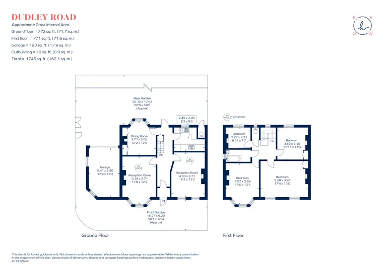 Floorplan 1 for Dudley Road, London, SW19