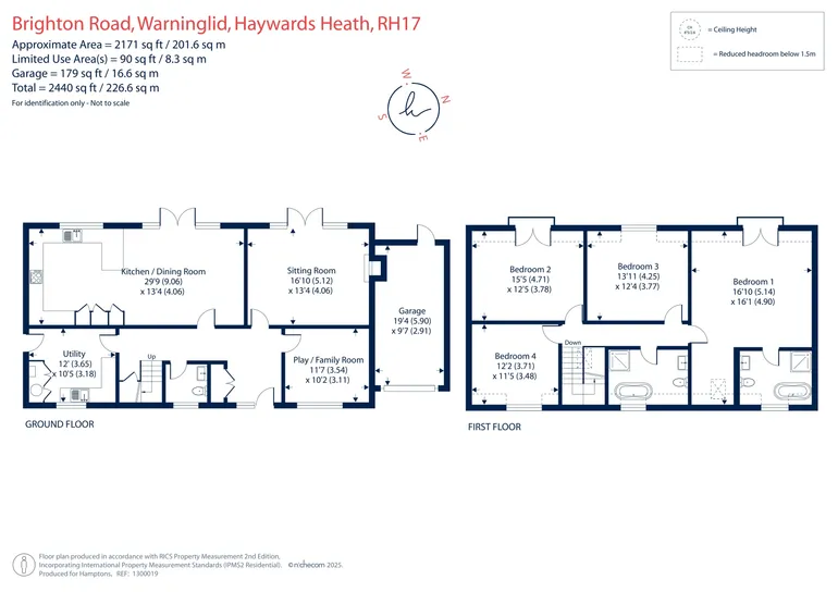Floorplan 1 for Brighton Road Warniglid RH17