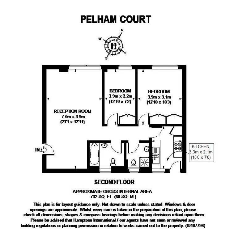 Floorplan 1 for Fulham Road Chelsea SW3
