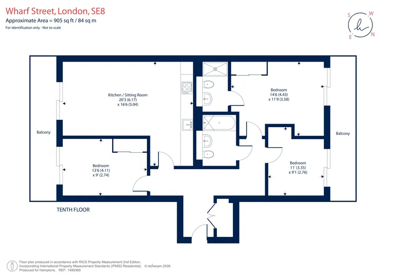 Floorplan 1 for Wharf Street London SE8