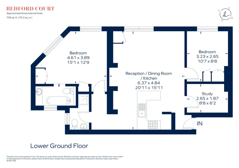 Floorplan 1 for Bedford Avenue London WC1B